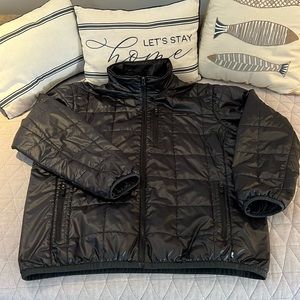 Vineyard vines shiny black puffer coat XXL